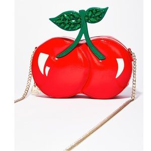 🆕 Betsey Johnson Cherry Tie the Knot Handbag